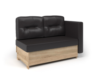 Кушетка Гамма 120 правый, экокожа