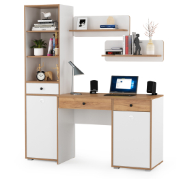 Письменный стол с пеналом и двумя полками Вуди