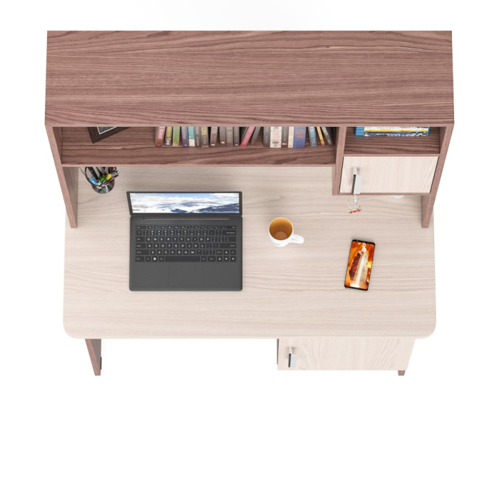 Детские столы, Стол письменный с надстройкой МД-1-09Н