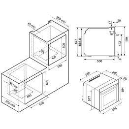 Электрический духовой шкаф (независимый) KRONA ESSENZA 60 WH G2 