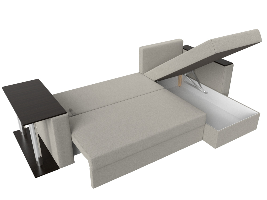 Диваны угловые в гостиную, Угловой диван Атланта правый угол, рогожка Амур