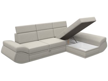 Диван угловой Лига-032 правый угол, рогожка Амур