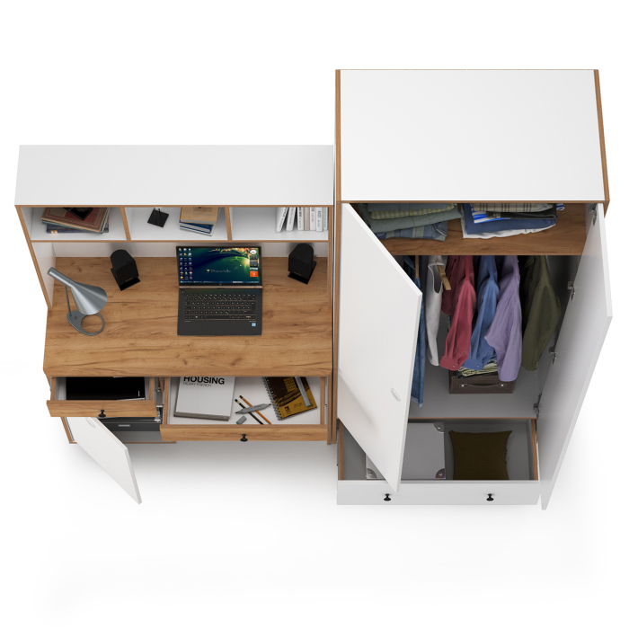 Офисная мебель, Компьютерный стол и шкаф Вуди