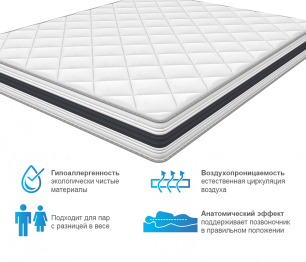 Армос / Матрас ARMOS Ясон Hard (Трикотаж 3D) 160х200 см