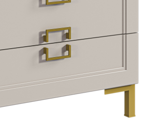 Комод Ассоль СБ-3435 Кашемир серый/МДФ Кашемир