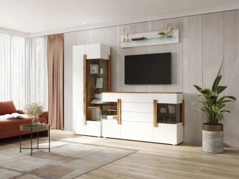 Стенка в гостиную, комплект мебели для гостиной, Куба, 1995х2410х505