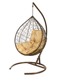 Подвесное кресло в виде капли Tropica Brown