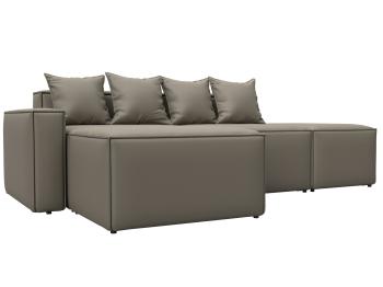 Диван угловой модульный Лига-063 угол левый, экокожа GRIFON