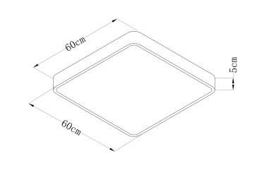 Потолочный светильник SCENA 60см