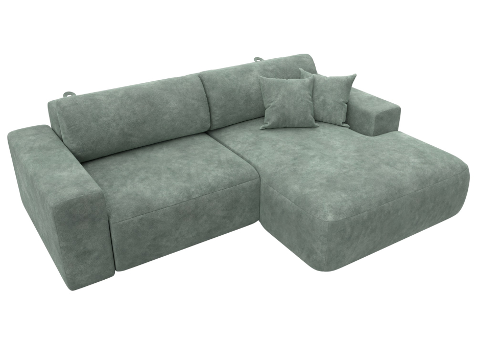 Диваны угловые в гостиную, Диван угловой Лига-036 НПБ Классик правый угол, велюр BRUT 