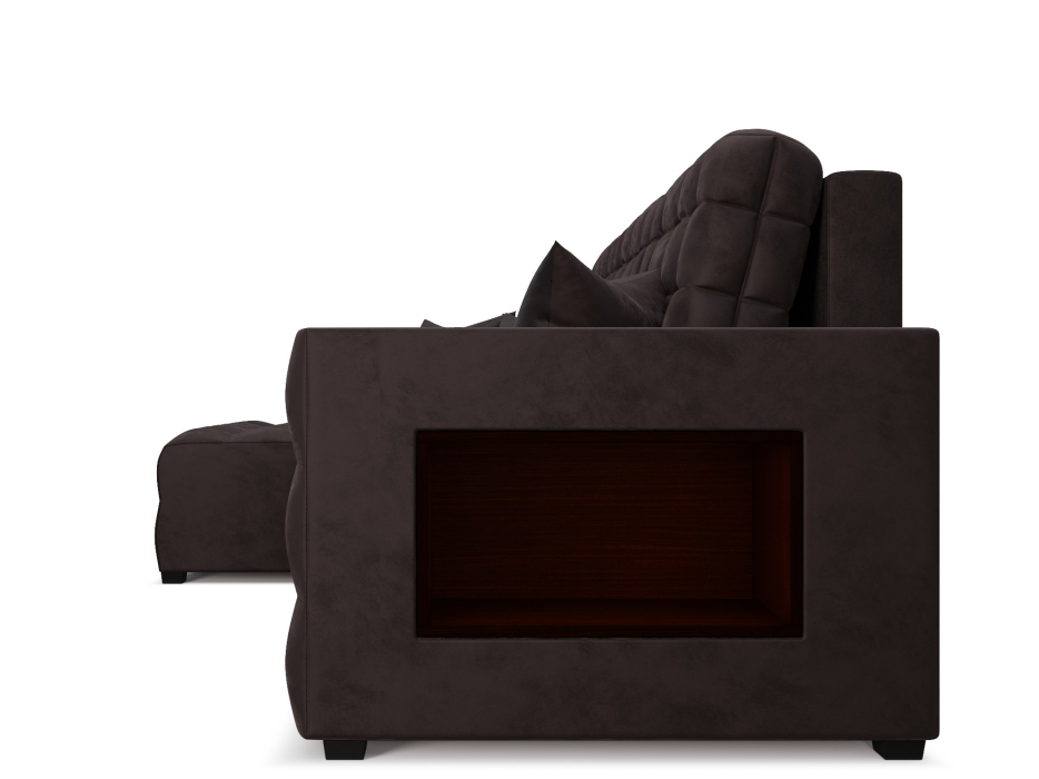 Диваны угловые в гостиную, Диван Мадрид Левый угол (Бархат)