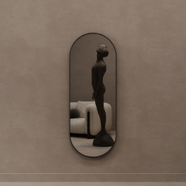Дизайнерское настенное зеркало GENGLASS Nolvis M в металлической раме