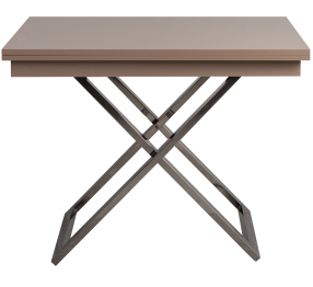 Стол-трансформер Cross  (глянец/ опоры нерж.сталь)