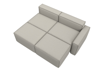 Диван угловой модульный Лига-063 угол правый, рогожка Амур