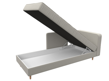 Кушетка Прайм правая, рогожка Амур