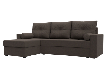 Диван угловой Верона Лайт левый угол, рогожка Амур