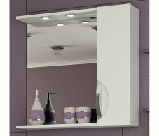 Зеркала для ванных комнат, Шкаф-зеркало  Francesca Avanti Доминго 70 С белый правый