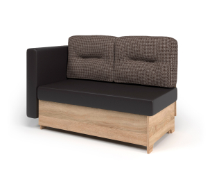 Кушетка Гамма 120 левый, экокожа / Корфу