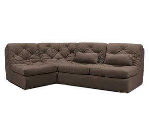 Модульный угловой диван Борнео со спальным местом, велюр