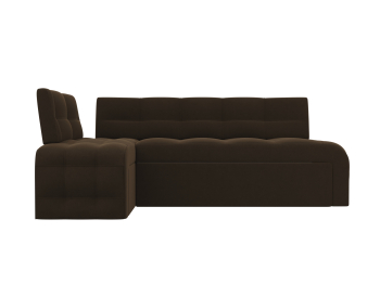 Кухонный угловой диван Люксор левый угол, микровельвет