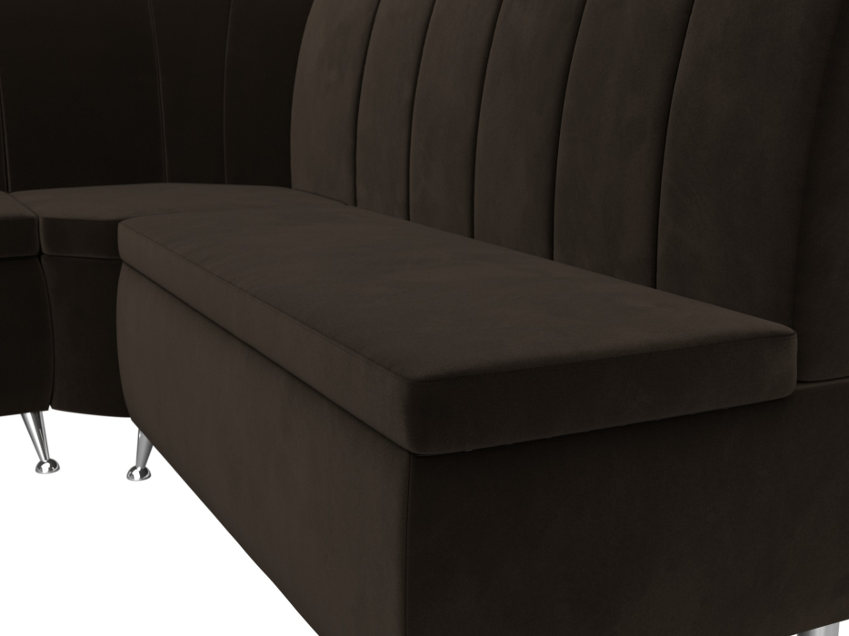 Диваны угловые кухонные, Диван кухонный угловой Кантри левый угол, микровельвет