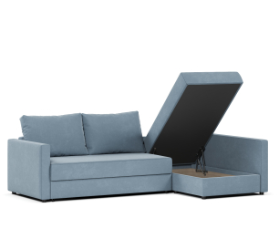 Диван угловой Фрисби дельфин, велюр