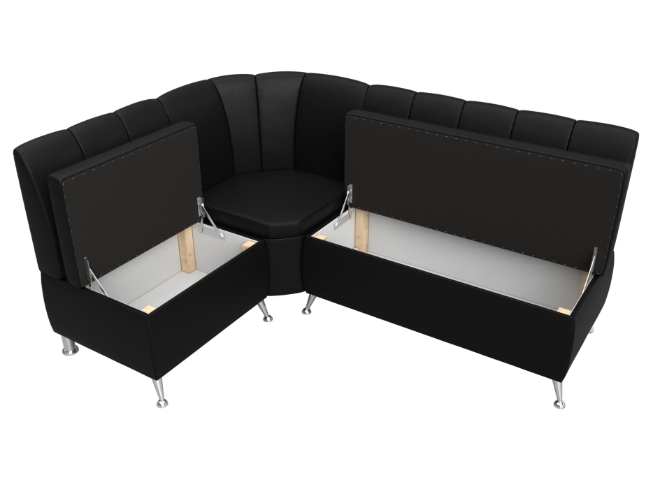 Кухонные уголки, Диван кухонный угловой Кантри левый угол, экокожа