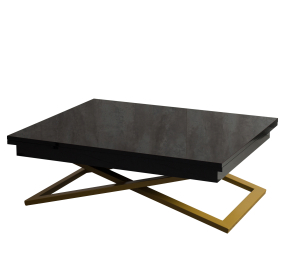 Стол-трансформер Cross (глянец/золото)