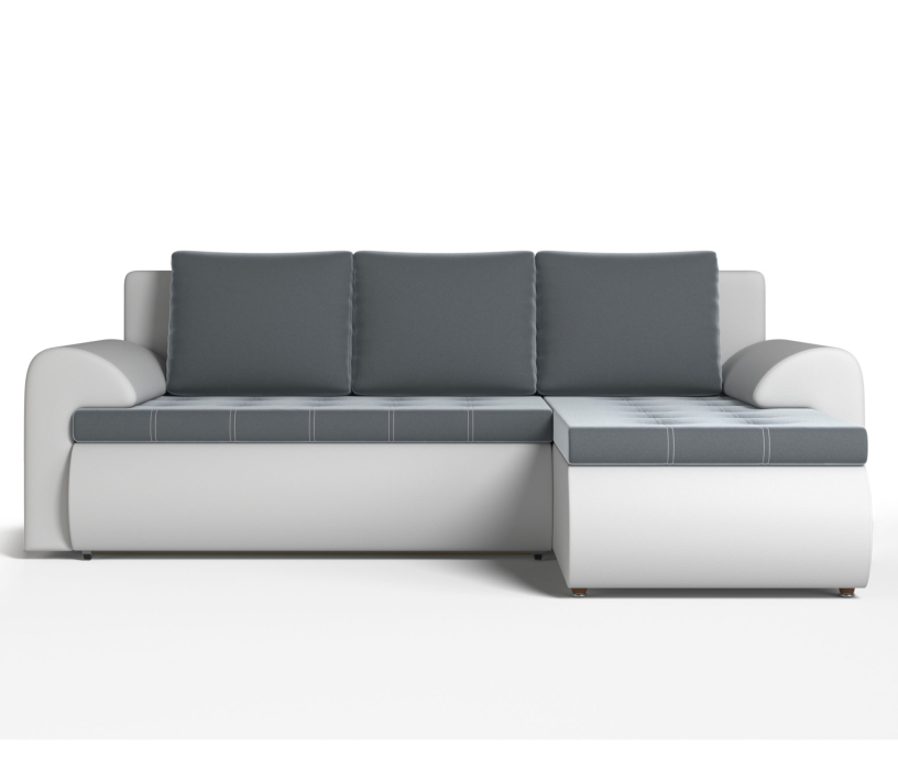 Диваны угловые в гостиную, Угловой диван Ванкувер правый, экокожа /велюр