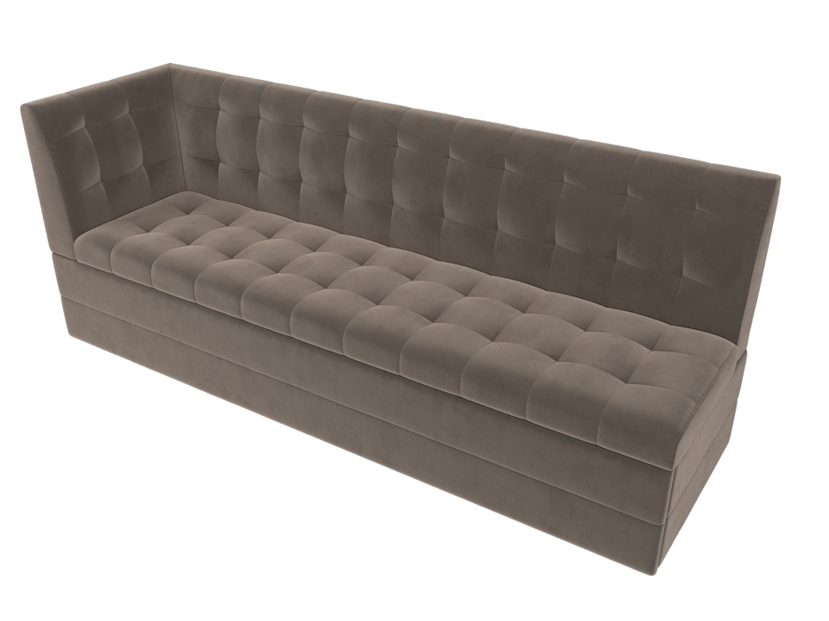 Диваны угловые кухонные, Кухонный диван Бриз с углом слева, велюр