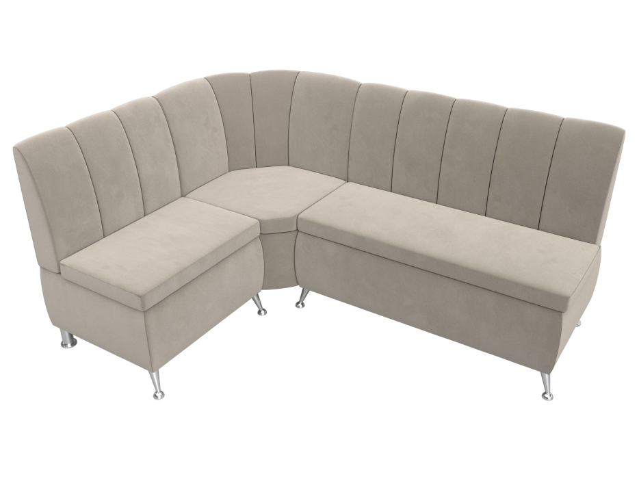 Диваны угловые кухонные, Диван кухонный угловой Кантри левый угол, микровельвет