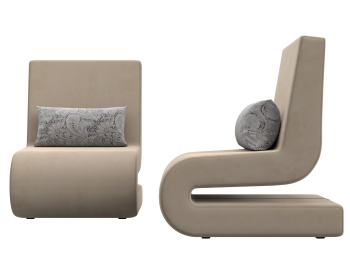 Кресло Волна (2 шт), велюр
