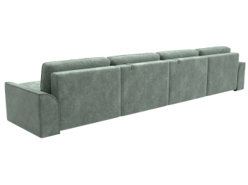 Диван п-образный Лига-048 НПБ лонг, велюр BRUT