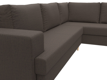 Диван угловой Сильвана правый угол, рогожка Амур