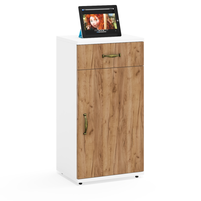 Домашние кабинеты, Стол-трансформер компьютерный и две тумбы для хранения Лидер-8.