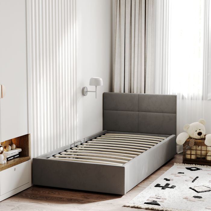 Кровати с мягким изголовьем, Кровать односпальная Меркурий-5 80*200