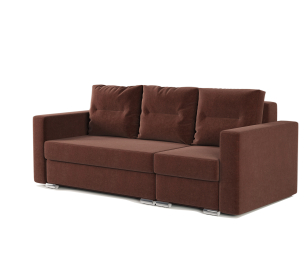 Угловой диван трансформер Рио правый с пуфиком