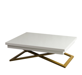 Стол-трансформер Cross (глянец/золото)