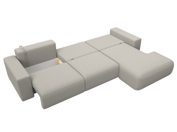 Диван угловой Лига-036 НПБ Классик Лонг правый угол, рогожка Амур