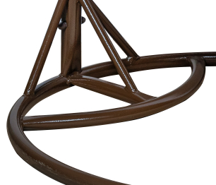 Подвесное кресло Leset Гаити, каркас Коричневый, подушка Бежевая