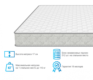 Армос / Матрас Соня Матрасова Schaum TFK (Jacgard) 120х200 см