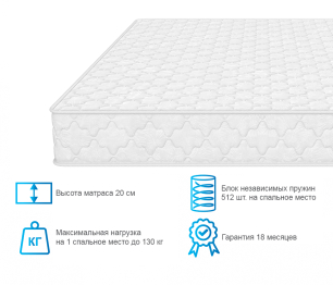 Армос / Матрас ARMOS Оникс (Jacgard) 180х200 см