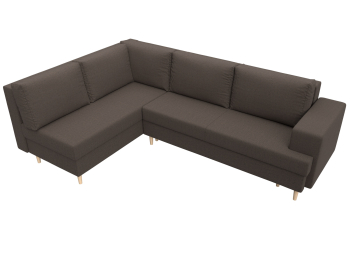 Диван угловой Сильвана левый угол, рогожка Амур