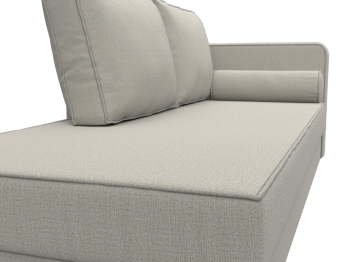 Кушетка Прайм правая, рогожка Амур