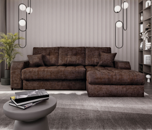 Угловой диван-кровать Лас-Вегас правый, шенилл