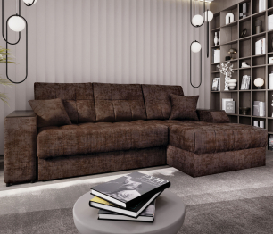 Угловой диван-кровать Лас-Вегас правый, шенилл