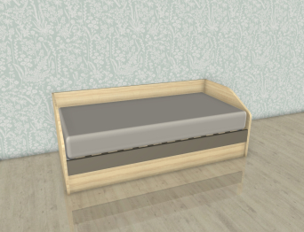 Модульная система Карина Кровать КР-118 Ясень Асахи