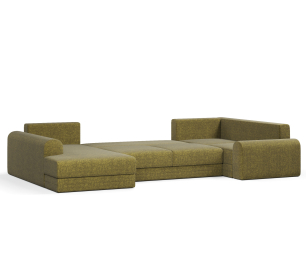 Угловой диван Модерно П-образный, рогожка