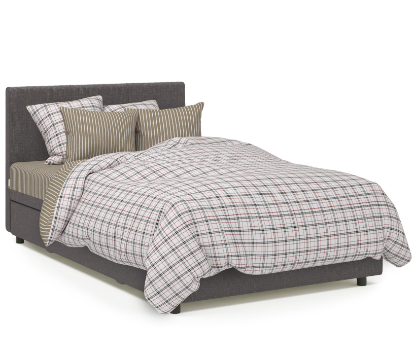 Мягкая кровать, Кровать тахта Классика 140 с подъемным механизмом, рогожка