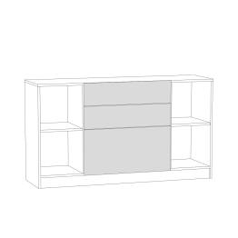 Широкий комод Ливерпуль